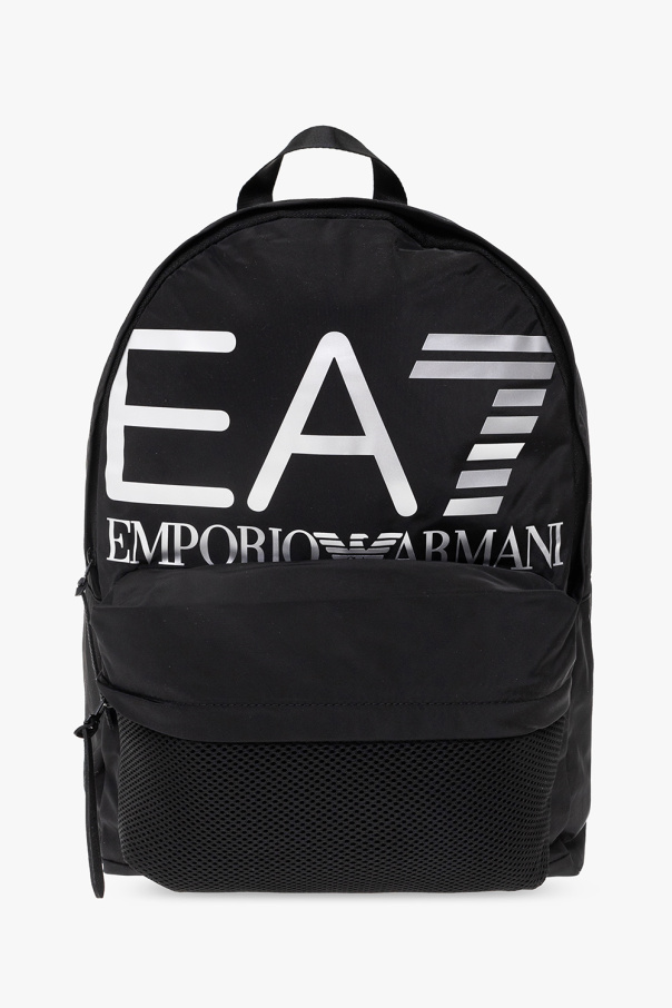 Black Backpack with logo EA7 Emporio Armani GenesinlifeShops